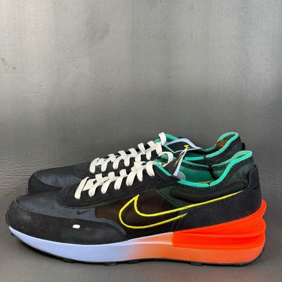 Nike Waffle One Black Hyper Crimson athletic sneaker shoes men’s size 15 - Picture 3 of 8